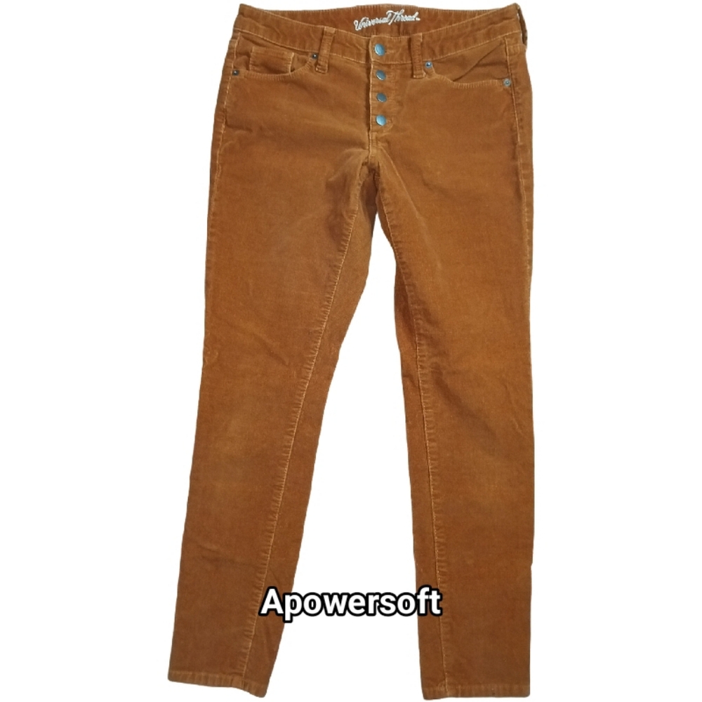Button-Fly Mustard Corduroys